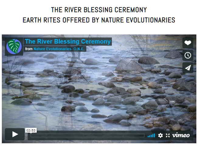 The River Blessing Ceremony by Nature Evolutionaries