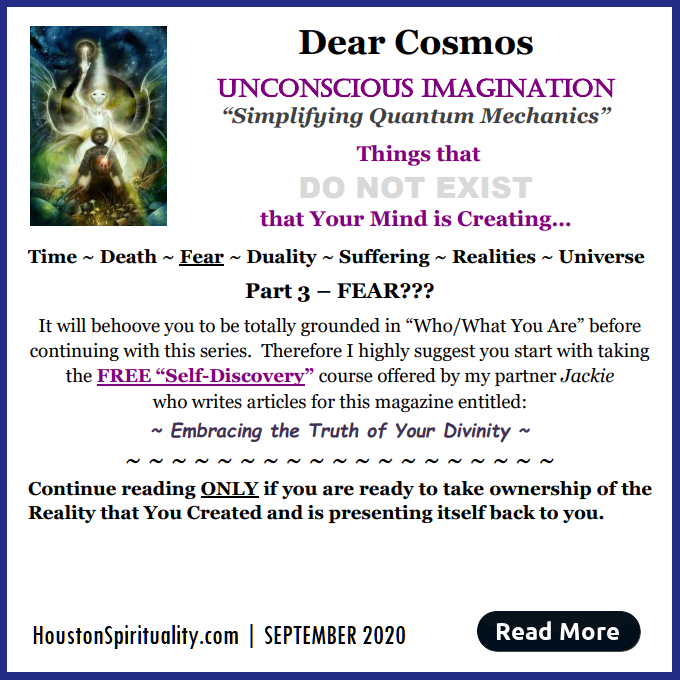 Dear Cosmos, Unconscious Imagination by David LE