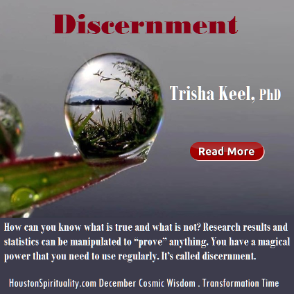 Discernment by Trisha Keel. Dec. HSM Cosmic Wisdom