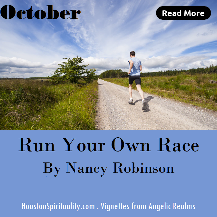 Run Your Own Race by Nancy Robinson, Vignettes from Angelic Realms, HSM October
