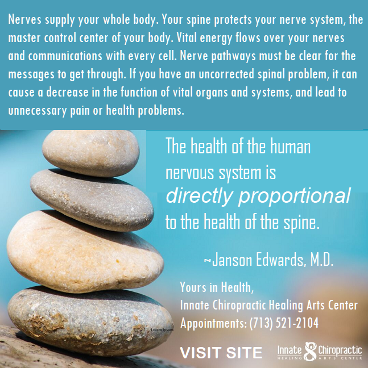 Innate Chiropractic. Healthy Spine Hints. Healthy Body. Houston Spirituality. 2020 January