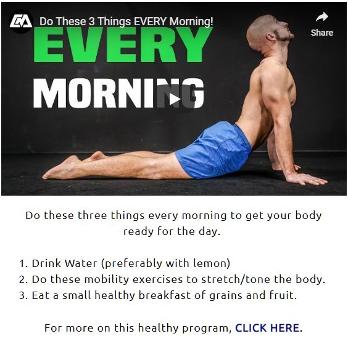 Healthy Body. Do these 3 things every morning. Houston Spirituality 2020 January