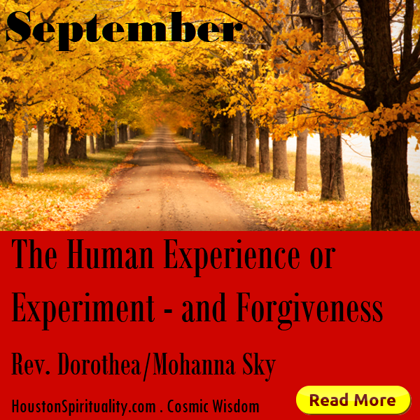 The Human Experience or Experiment and Forgivenes by Rev. Dorothea/Mohanna Sky
