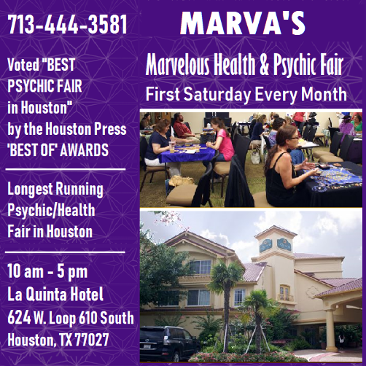 Marva's Health & Psychic Fair. First Saturday Every Month.