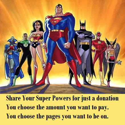 Share Your Super Power for just a donation. 