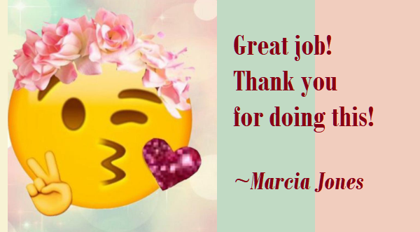 Marcia Jones Thank you.