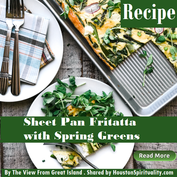 Sheet Pan Fritatta with Spring Greens Recipe from The View From Great Island