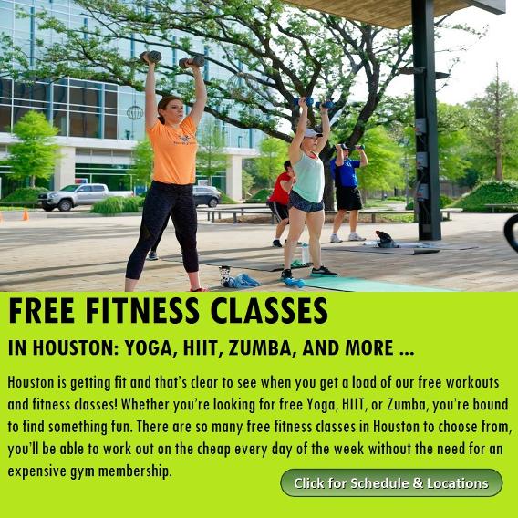 Free Houston Fitness Classes, yoga, zumba and more